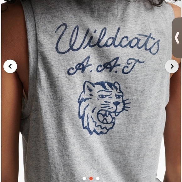 SUPERDRY Gray Women's tank Top SIZE 4. H y2k - Picture 4 of 10